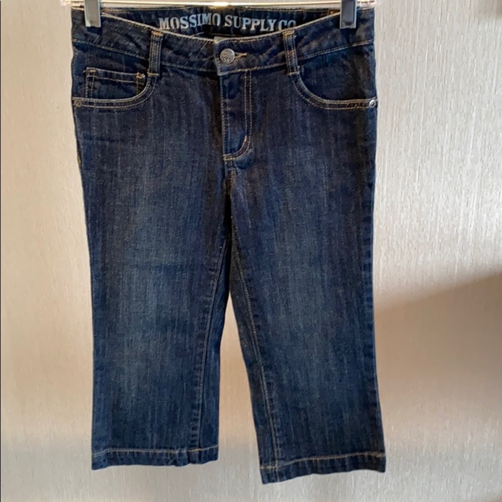 MOSSIMO stretch Jean long shorts size 10